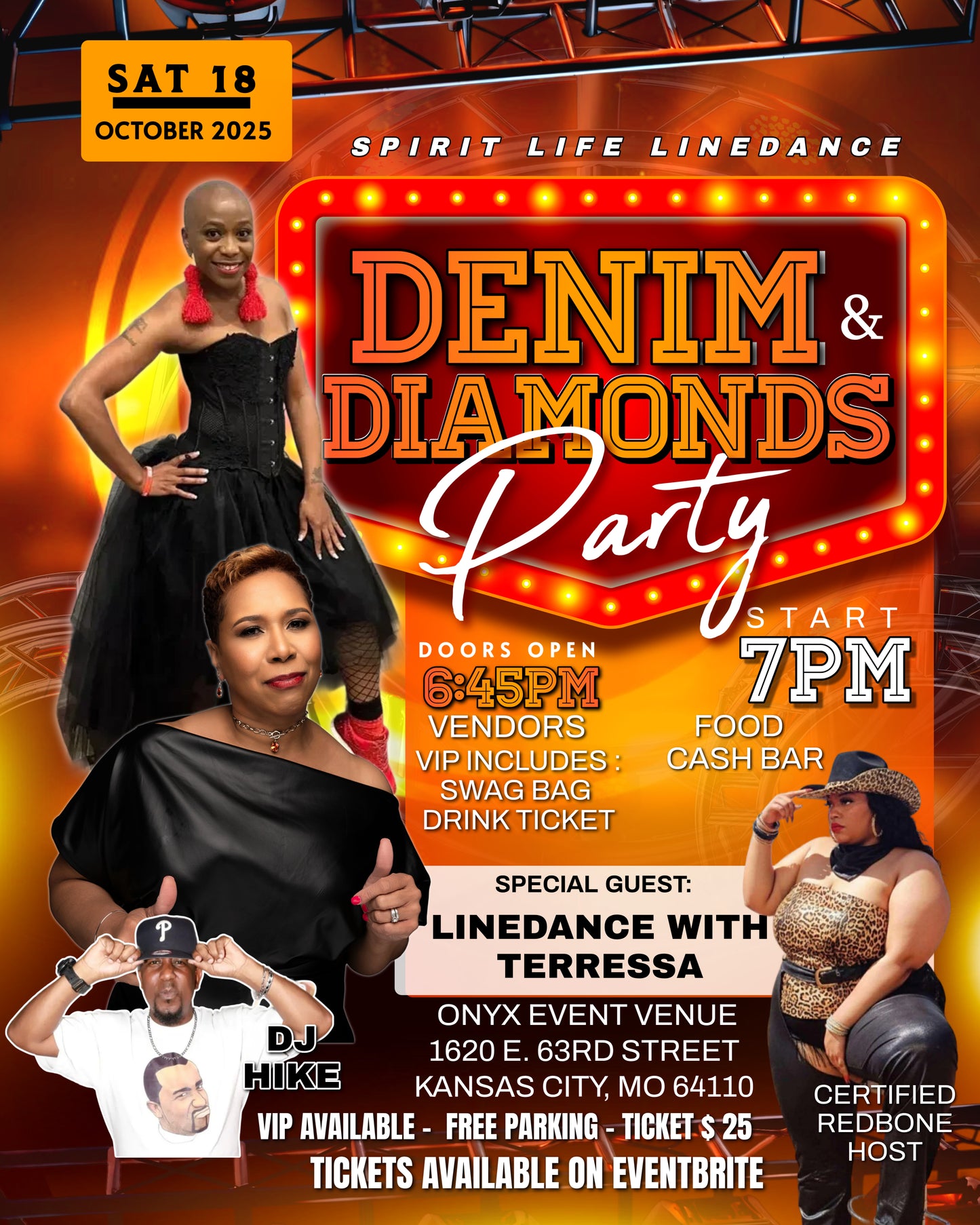 Denim & Diamonds Party
