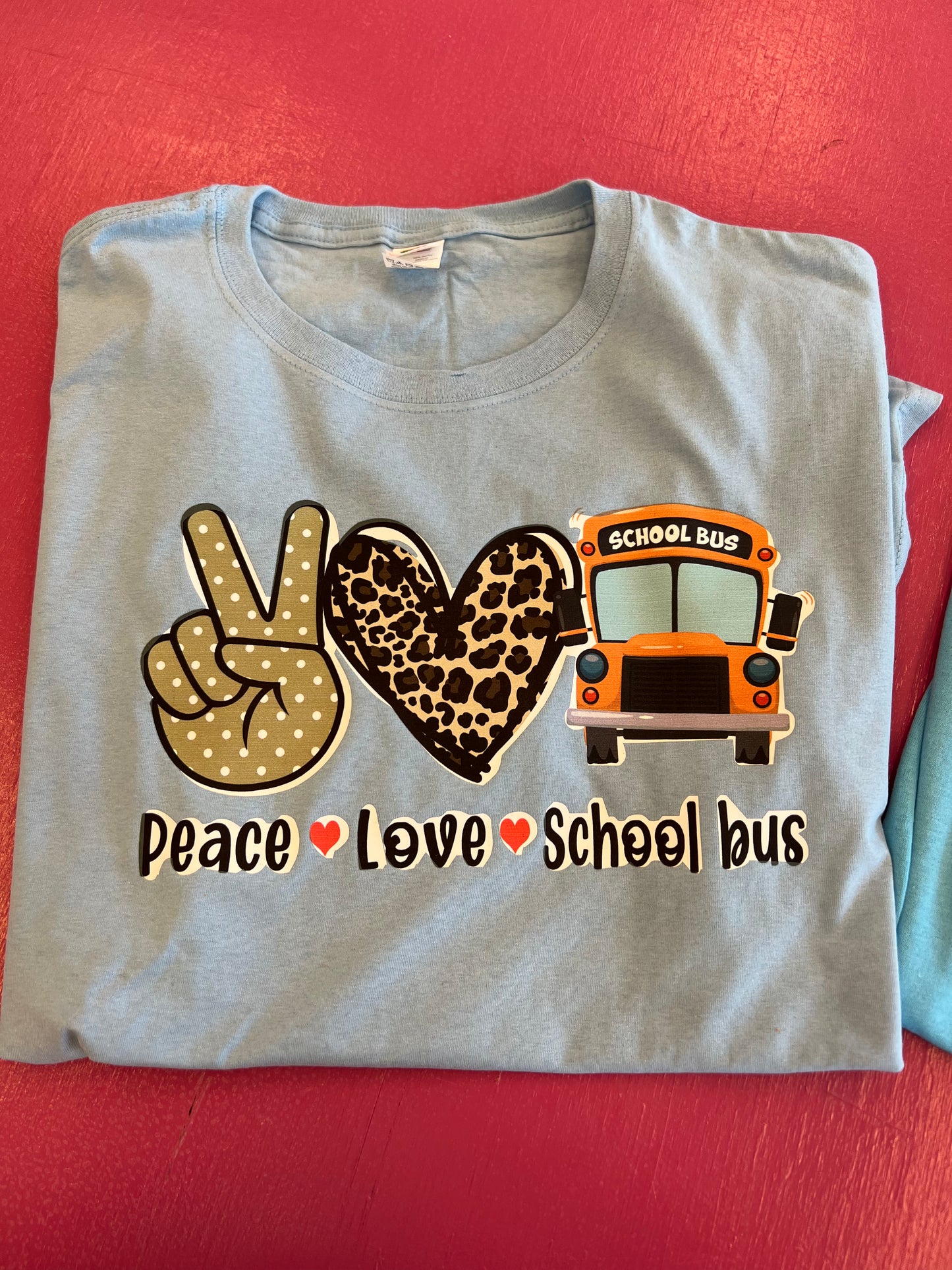 Peace Love School Bus